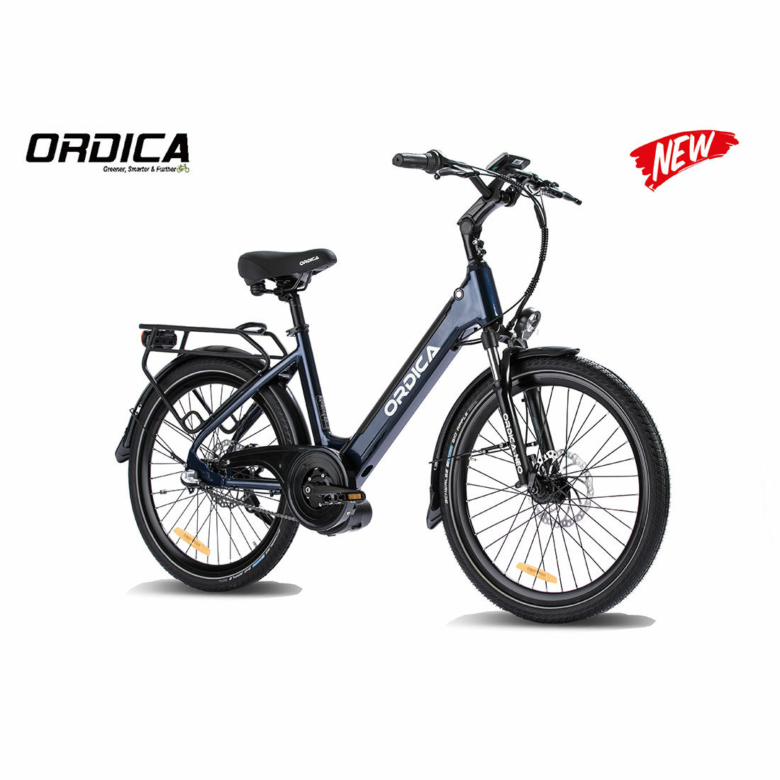 ORDICA NEO Mid - 24 inch Navy Step Thru mid drive eBike